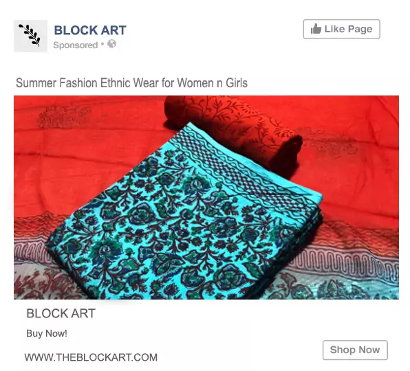 Facebook Sponsored Ad