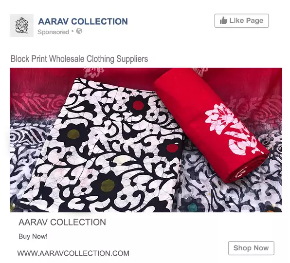 Facebook Sponsored Ad